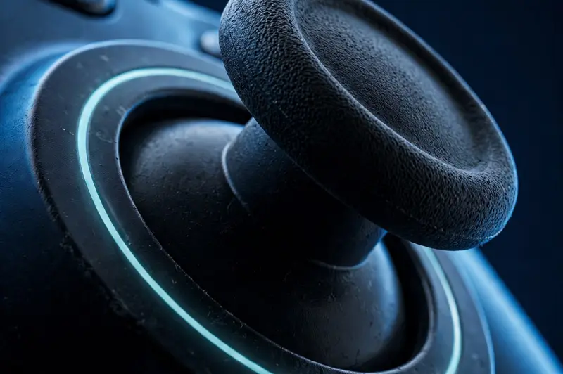 Analog stick with a glowing deadzone ring